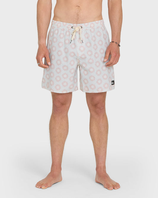 Ocean Mayhem 17" Swim Trunks - Bone White