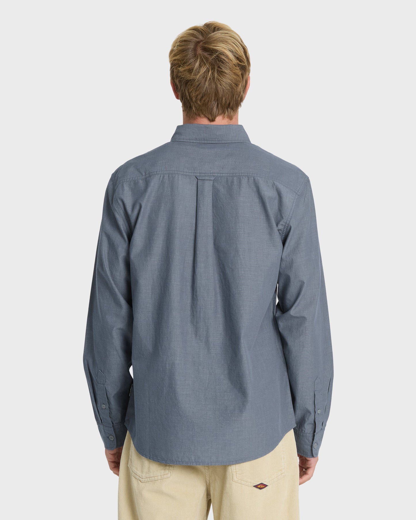 Shore Break Long Sleeve Woven Shirt - Dark Denim