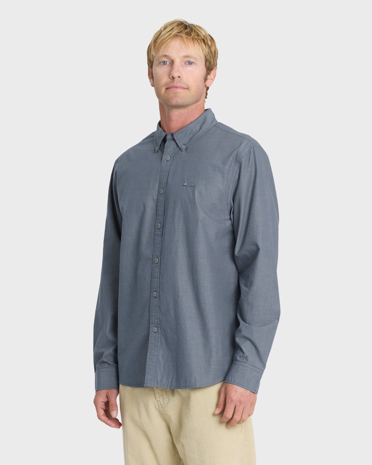 Shore Break Long Sleeve Woven Shirt - Dark Denim