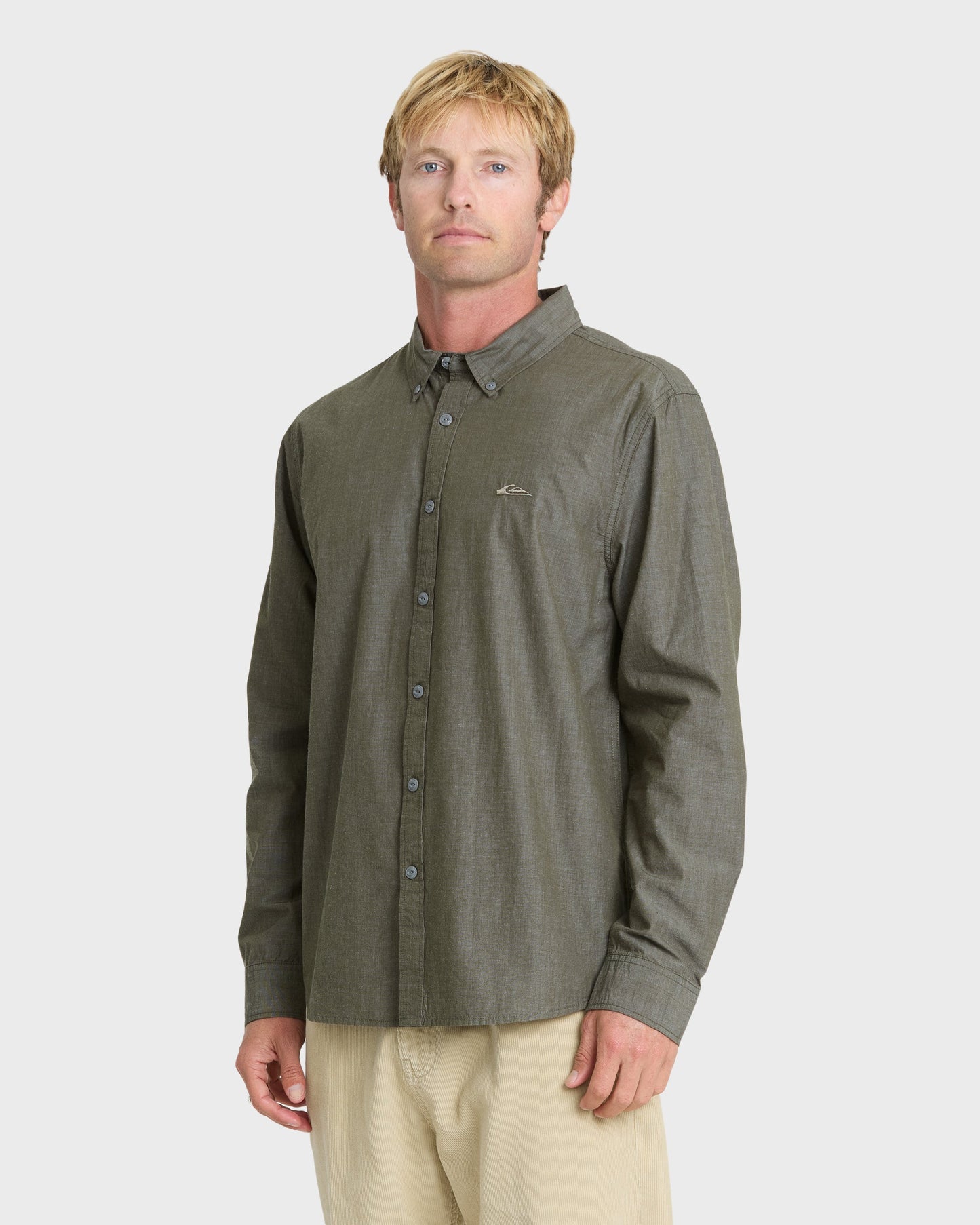 Shore Break Long Sleeve Woven Shirt - Grape Leaf