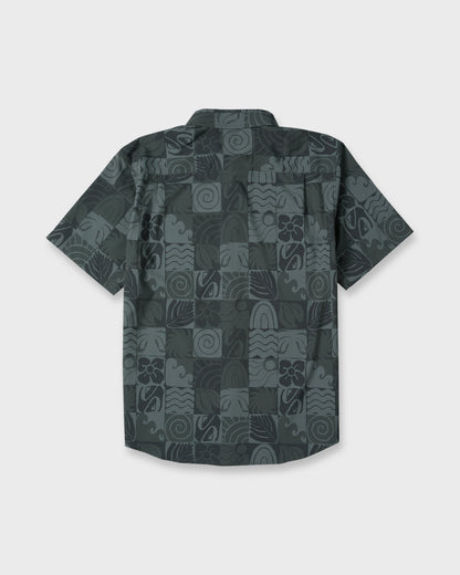 Earth Geo Classic Stretch Short Sleeve Woven Shirt - Phantom