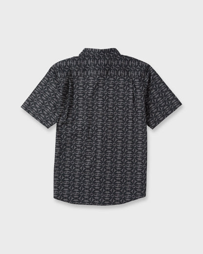 Nature Tile Classic Short Sleeve Woven Shirt - Anthracite