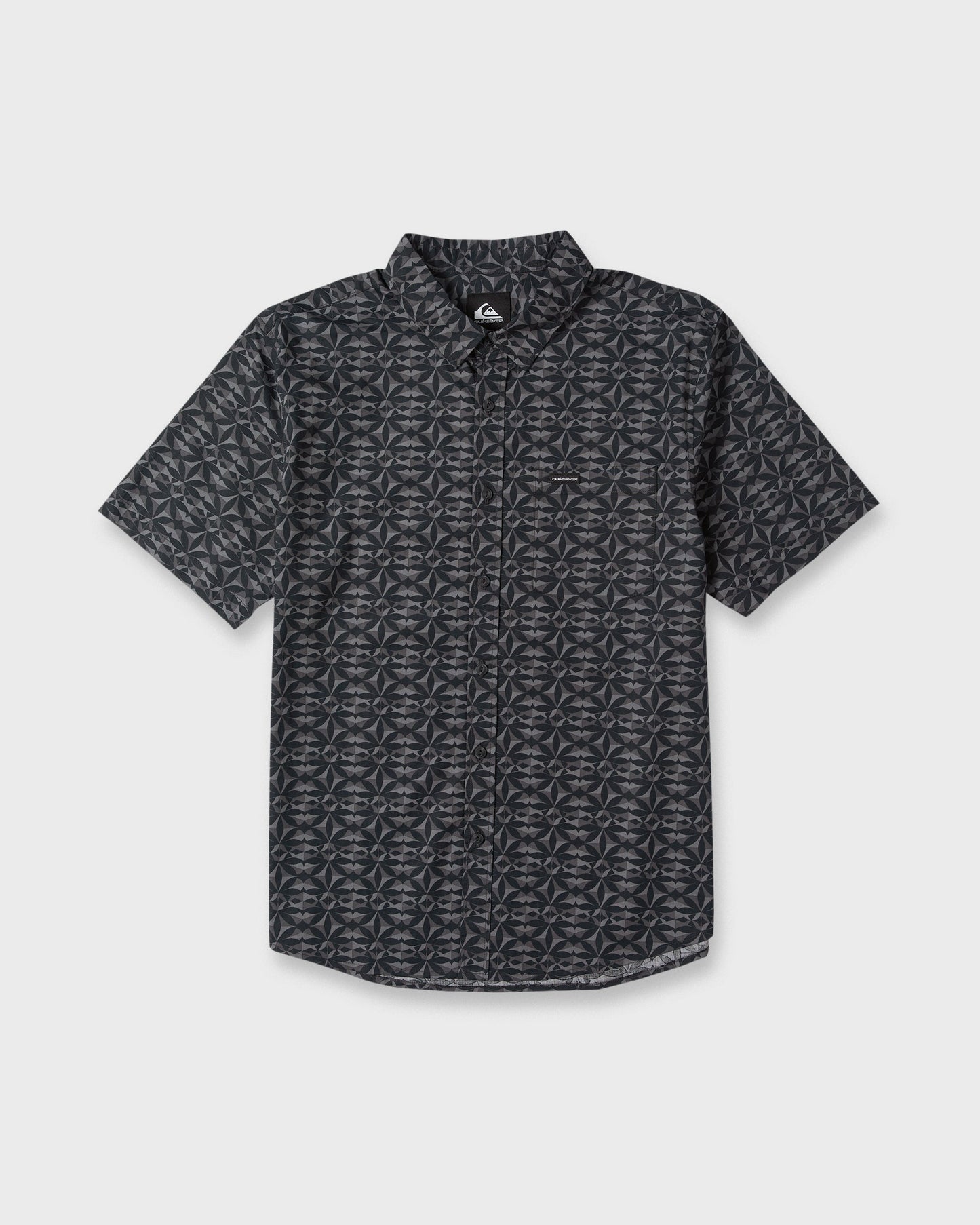Nature Tile Classic Short Sleeve Woven Shirt - Anthracite