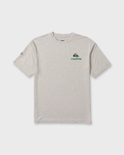 Hawaii Everyday Short Sleeve Surf Tee - Light Grey Hth