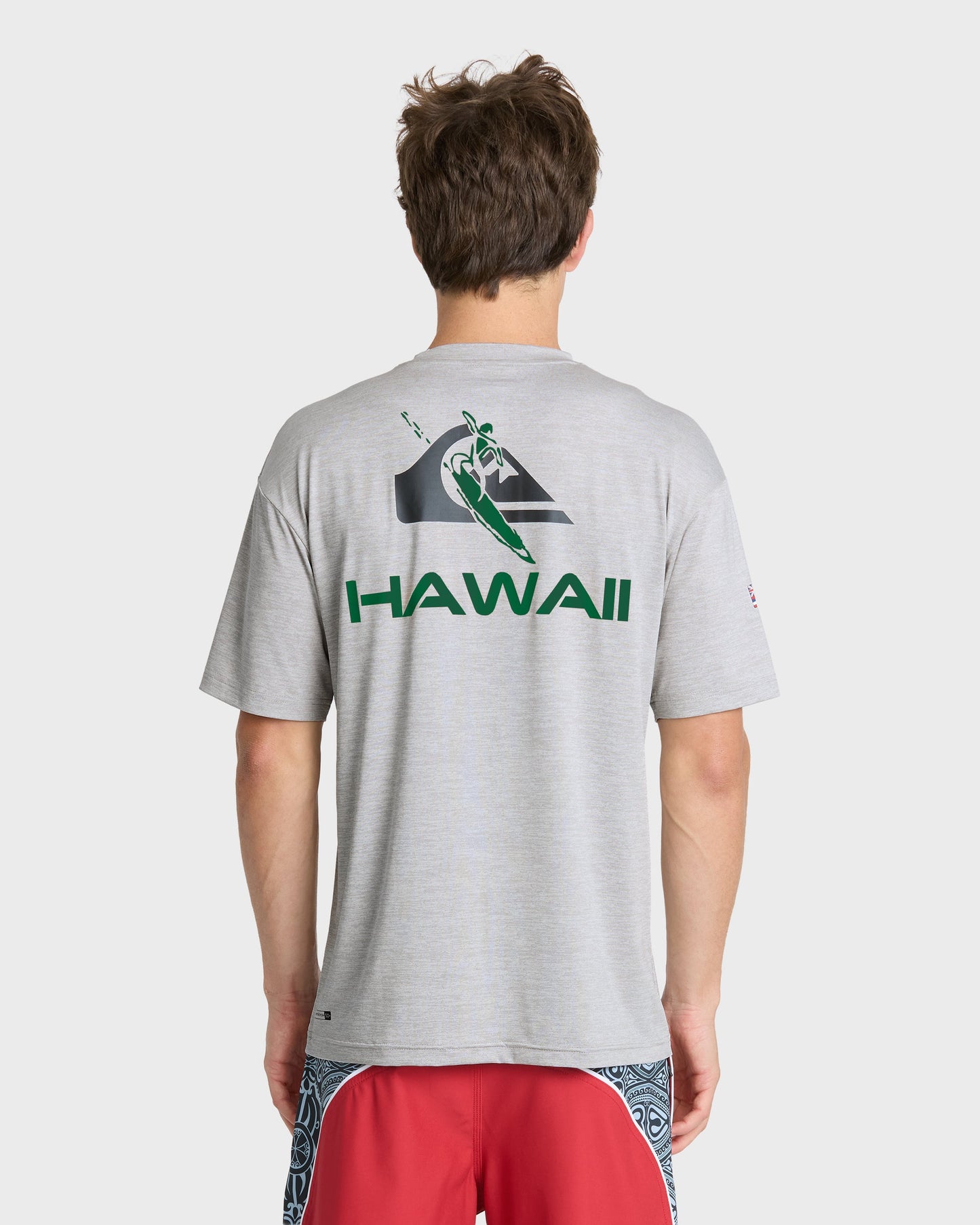 Hawaii Everyday Short Sleeve Surf Tee - Light Grey Hth