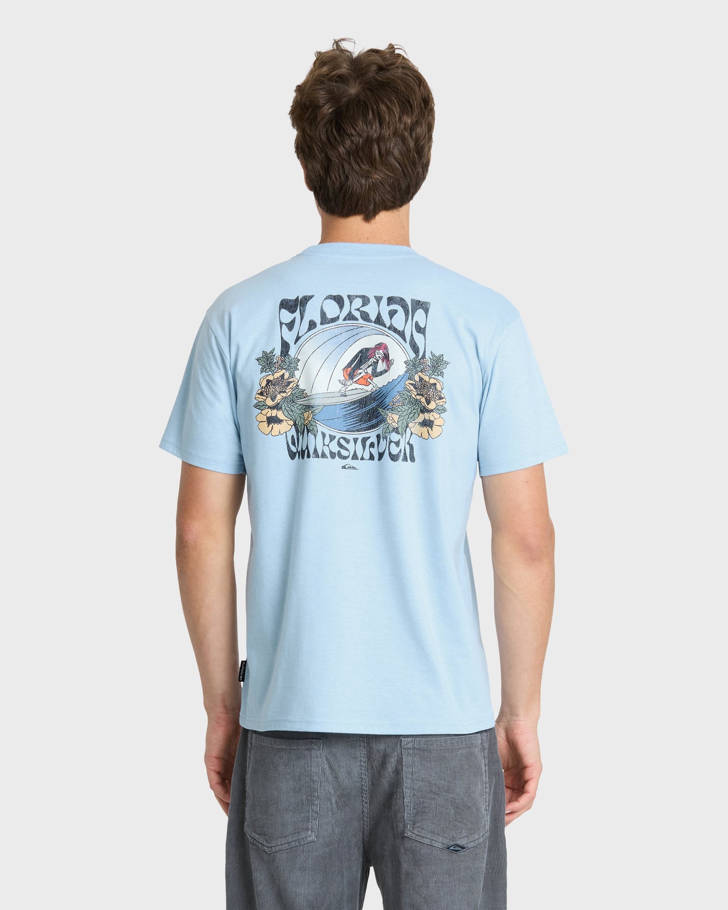 Grateful Florida Classic Short Sleeve Knit T-Shirt - Skyway Heather