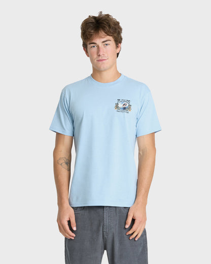 Grateful Florida Classic Short Sleeve Knit T-Shirt - Skyway Heather
