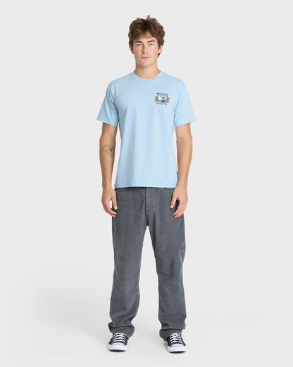 Grateful Florida Classic Short Sleeve Knit T-Shirt - Skyway Heather