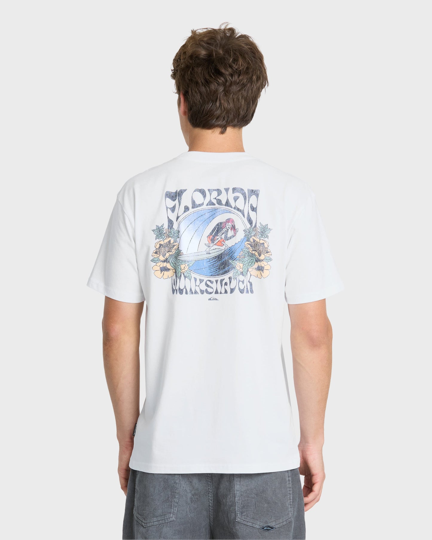 Grateful Florida Classic Short Sleeve Knit T-Shirt - White