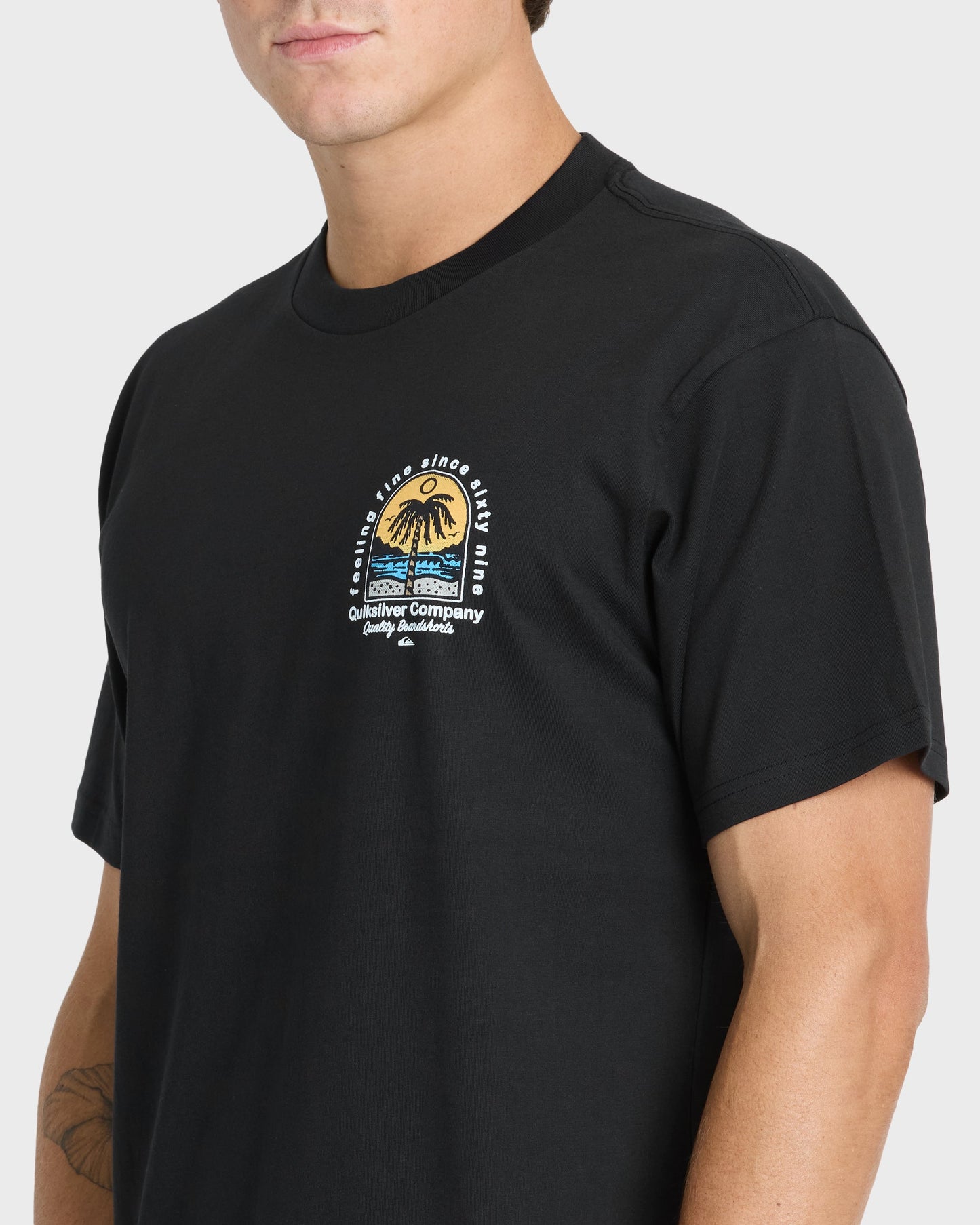 Easy Feeling Short Sleeve Knit T-Shirt - Black