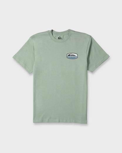 Shapers Crest Short Sleeve Cotton T-Shirt - Iceberg Green