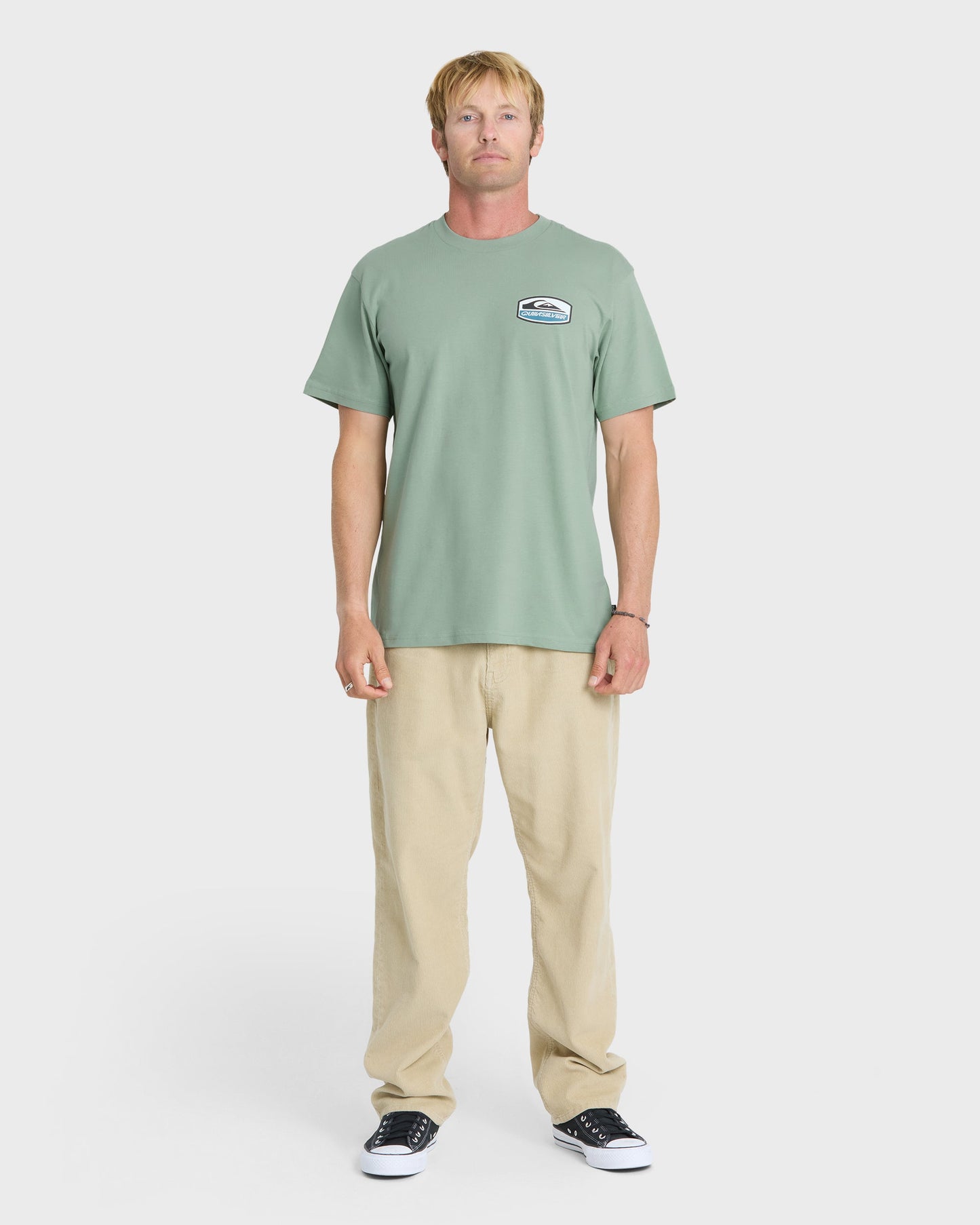 Shapers Crest Short Sleeve Cotton T-Shirt - Iceberg Green