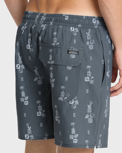 Waterman Mix Pack 17" Swim Trunks - Dark Slate