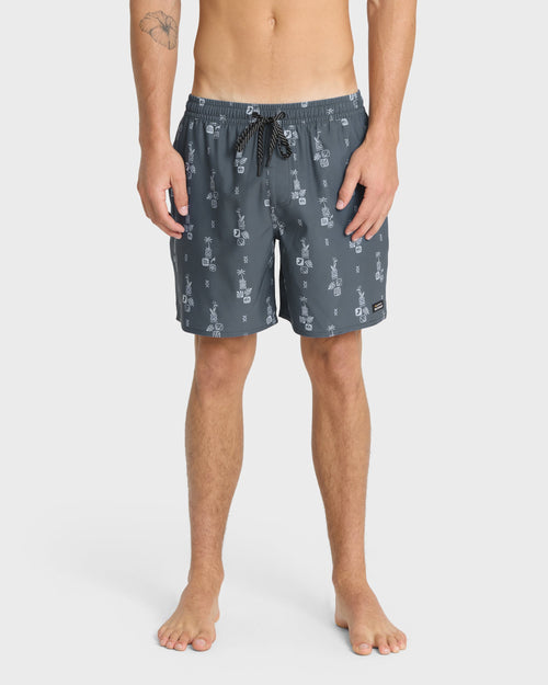 Waterman Mix Pack 17" Swim Trunks - Dark Slate