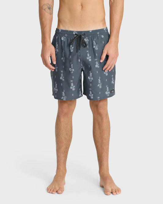 Waterman Mix Pack 17" Swim Trunks - Dark Slate