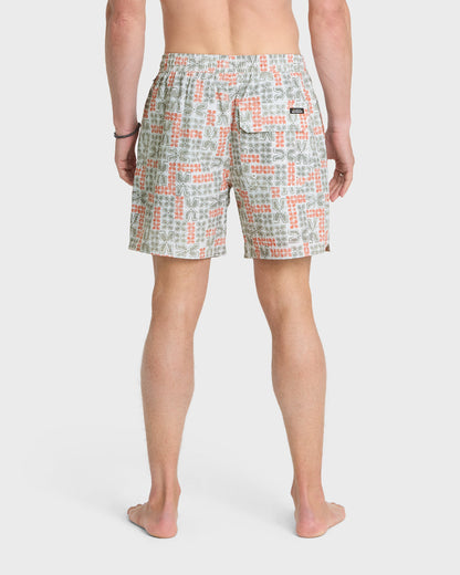 Waterman Mix Pack 17" Swim Trunks - Moonbeam