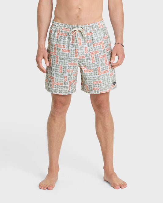 Waterman Mix Pack 17" Swim Trunks - Moonbeam