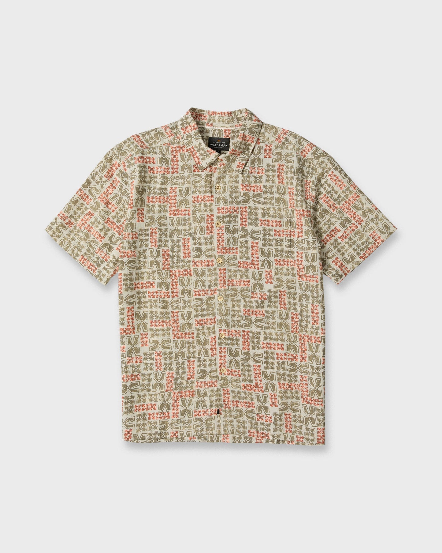 Waterman Boca Short Sleeve Woven Shirt - Moonbeam