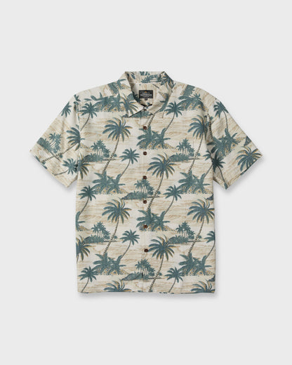 Waterman Island Vues Short Sleeve Woven Shirt - Moonbeam