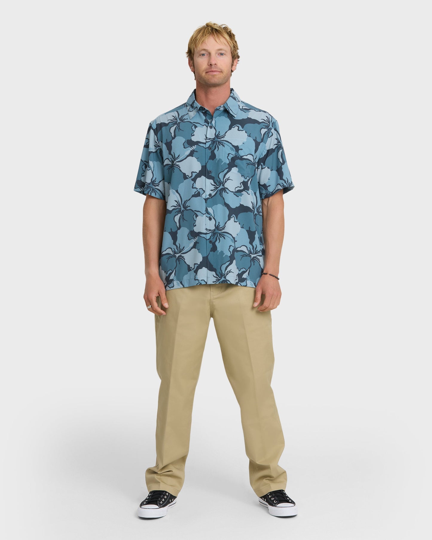 Waterman Mix Performance Pack Short Sleeve Woven Shirt - Blue Nights