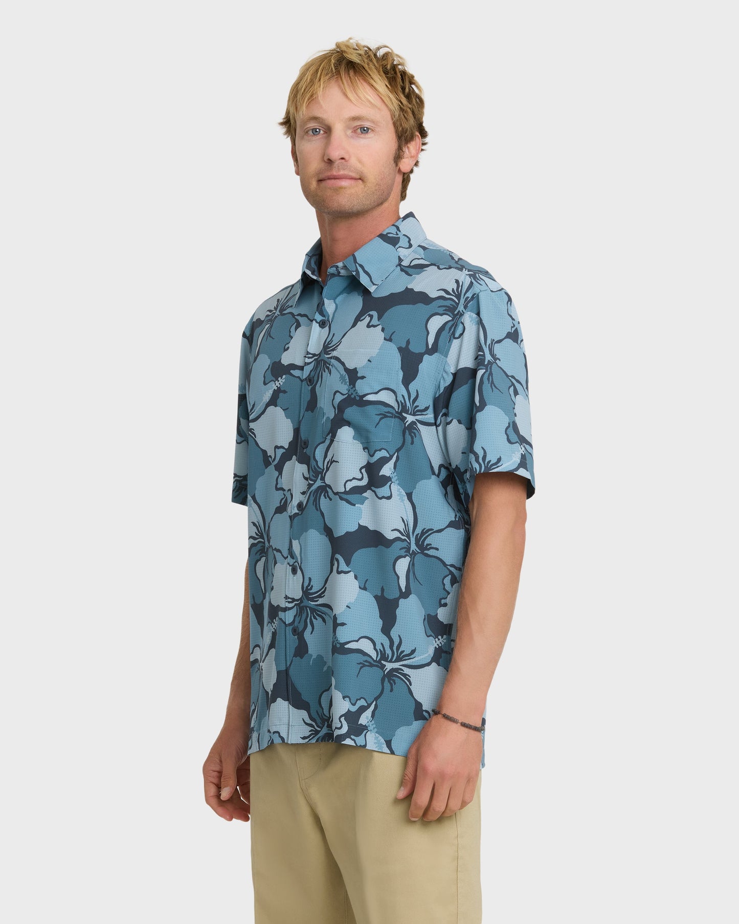 Waterman Mix Performance Pack Short Sleeve Woven Shirt - Blue Nights