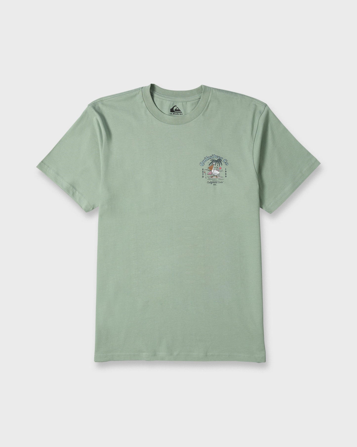 California Pelican Island Classic Short Sleeve Knit T-Shirt - Iceberg Green