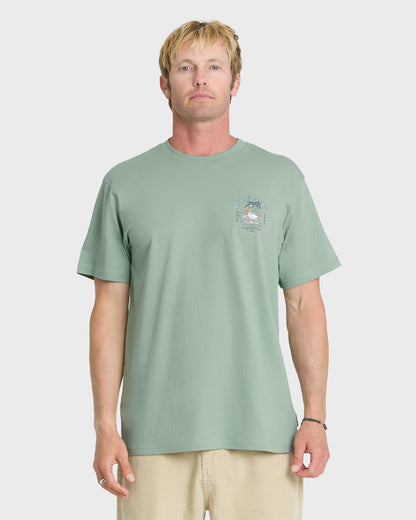 California Pelican Island Classic Short Sleeve Knit T-Shirt - Iceberg Green