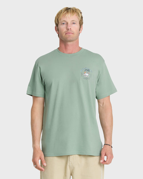 California Pelican Island Classic Short Sleeve Knit T-Shirt - Iceberg Green
