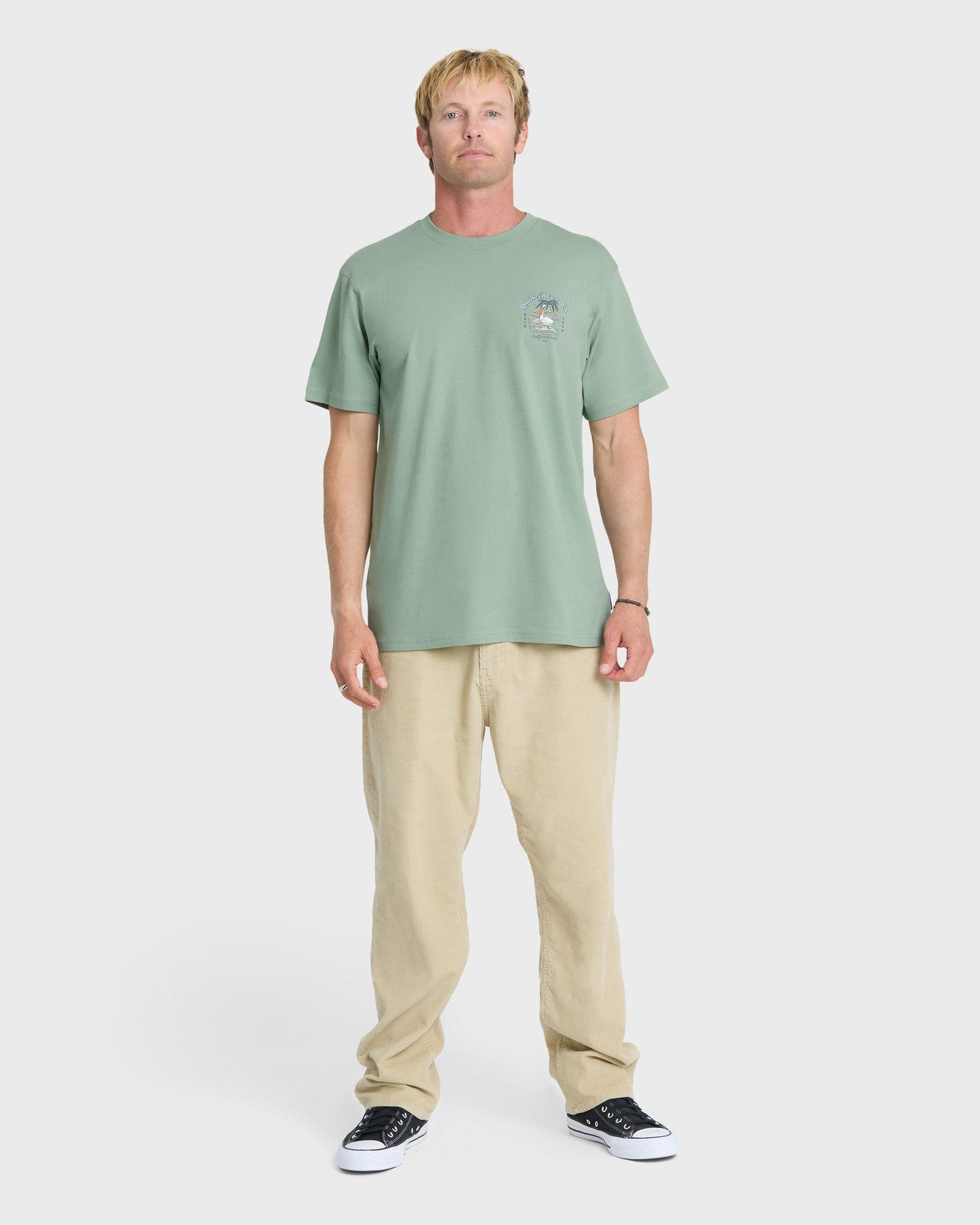 California Pelican Island Classic Short Sleeve Knit T-Shirt - Iceberg Green