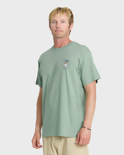 California Pelican Island Classic Short Sleeve Knit T-Shirt - Iceberg Green