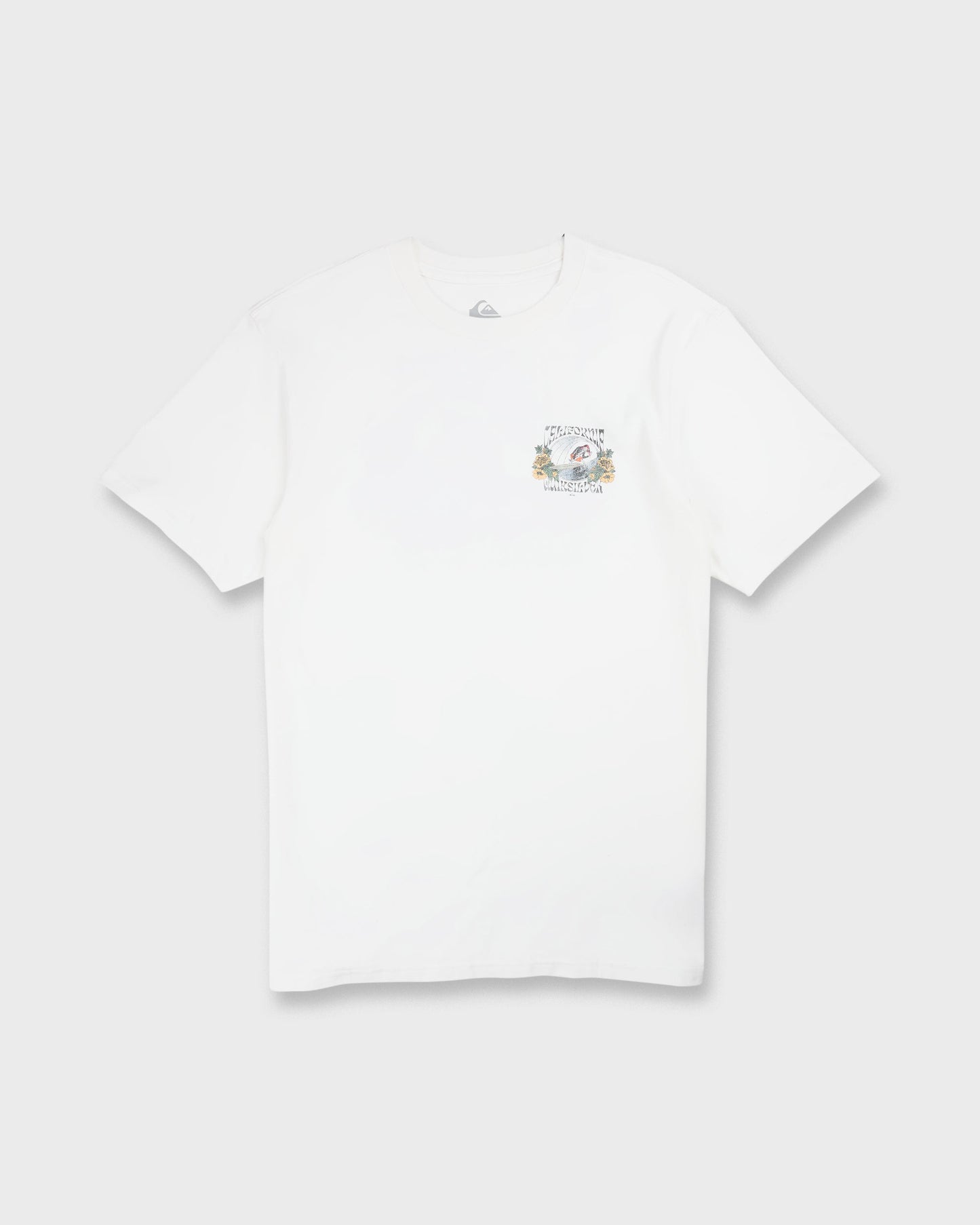 Grateful Cali Classic Short Sleeve Knit T-Shirt - White