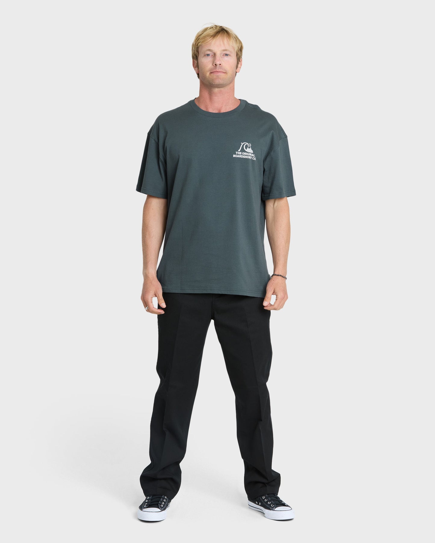 OG Surf Company ORG Short Sleeve Cotton T-Shirt - Dark Slate