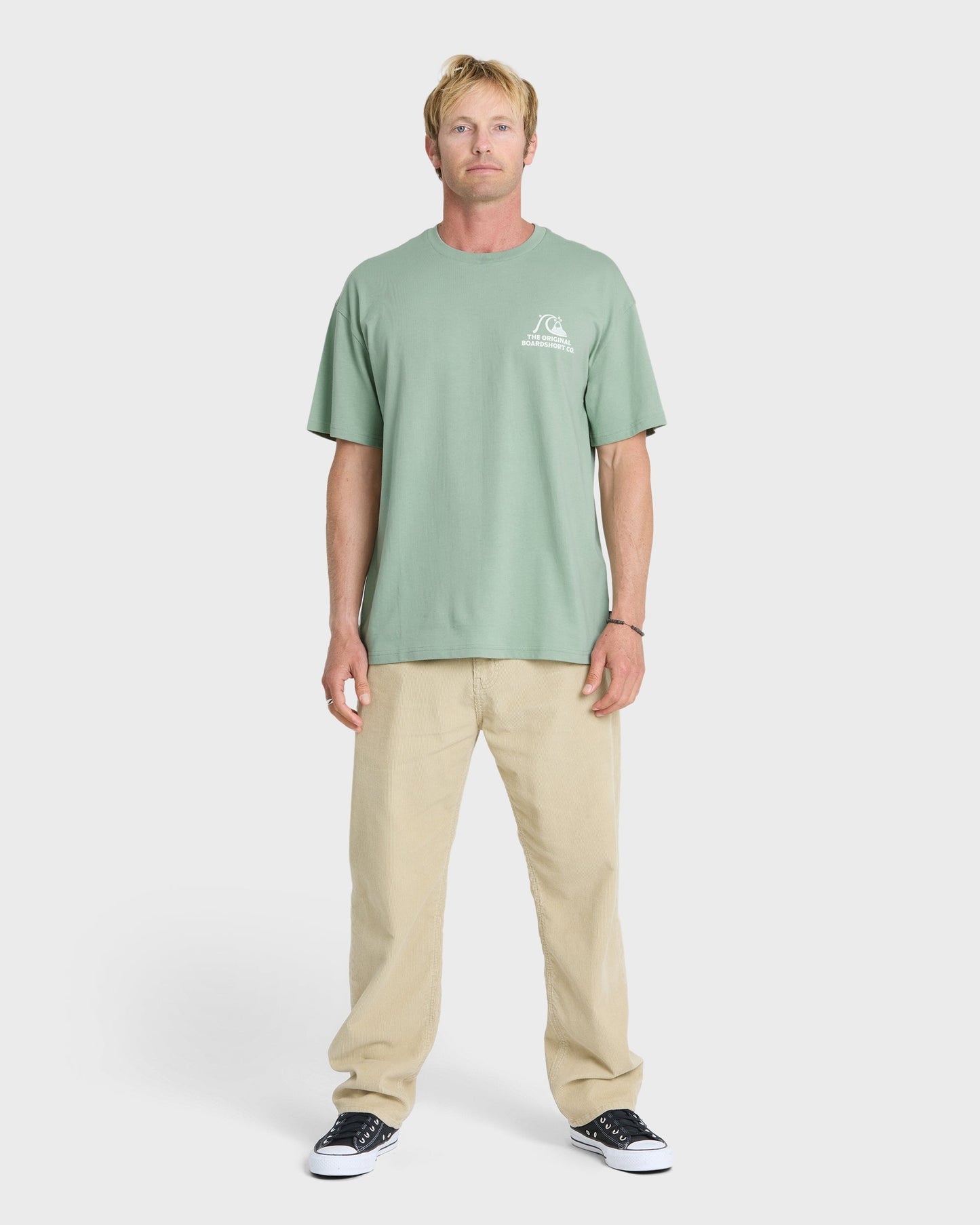 OG Surf Company ORG Short Sleeve Cotton T-Shirt - Iceberg Green