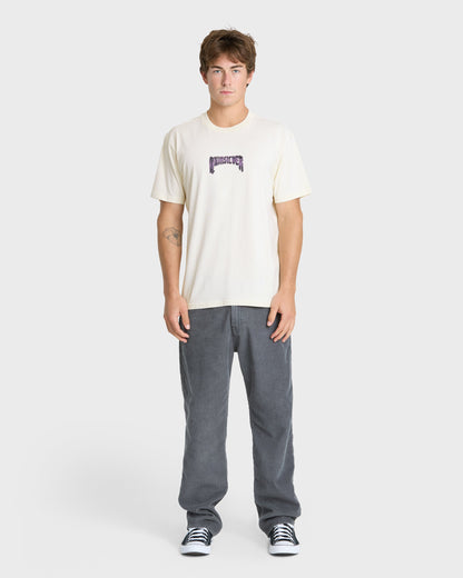 Unlocked Pigment Dye Short Sleeve Knit T-Shirt - Silver Birch