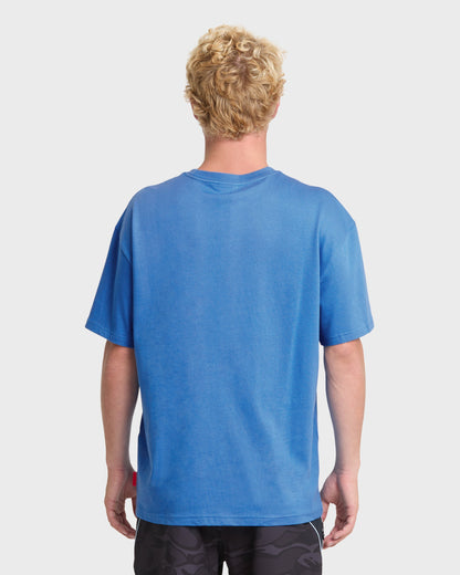Young Guns Clicker Red Box Short Sleeve Knit T-Shirt - Palace Blue