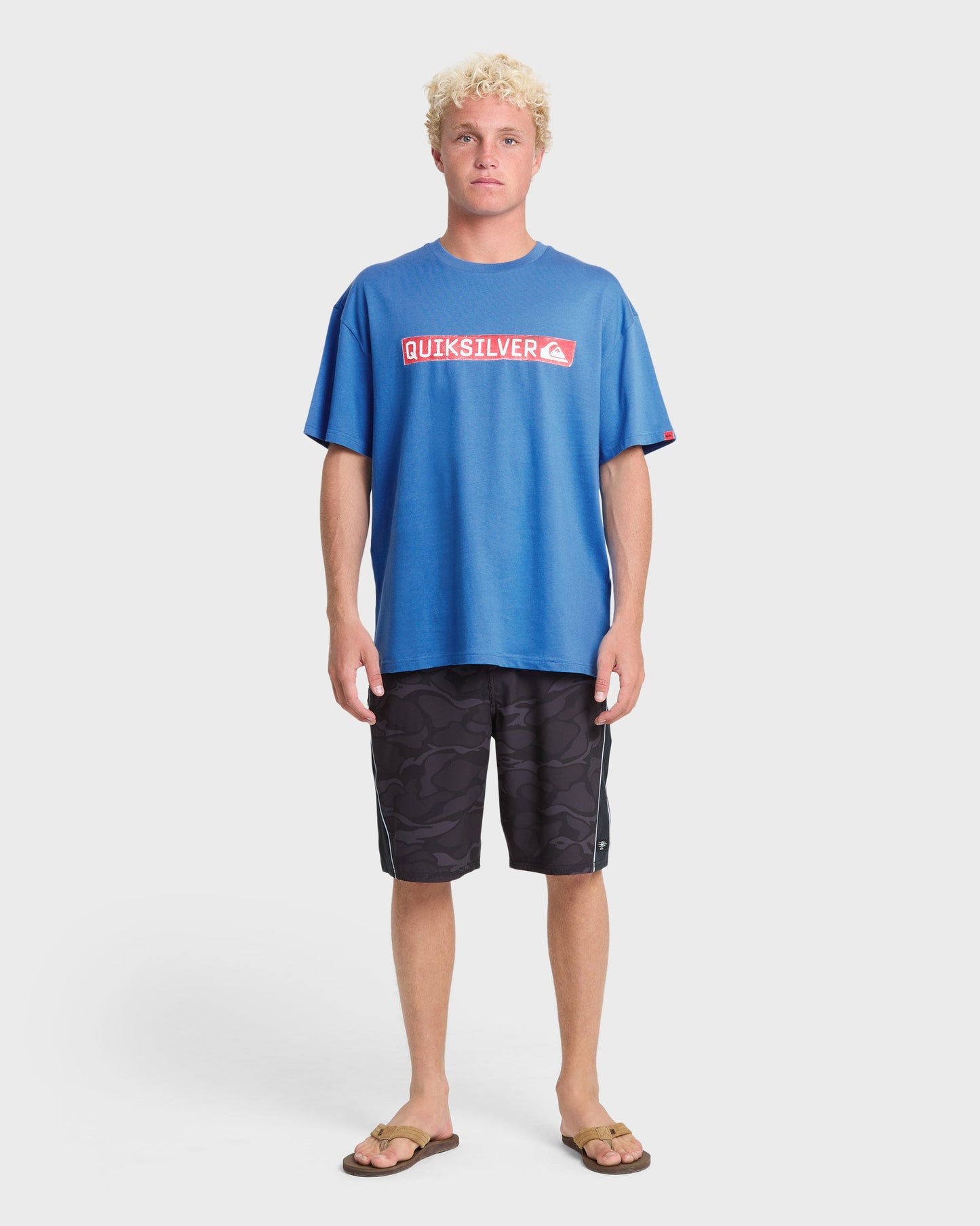 Young Guns Clicker Red Box Short Sleeve Knit T-Shirt - Palace Blue