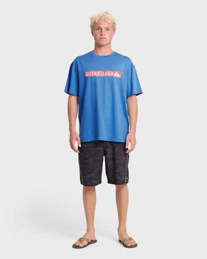 Young Guns Clicker Red Box Short Sleeve Knit T-Shirt - Palace Blue