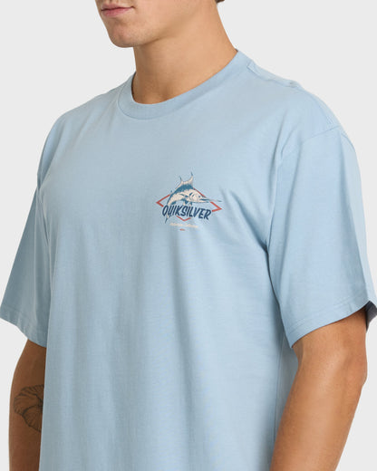 Waterman Air Show Classic Short Sleeve Knit T-Shirt - Dusty Blue