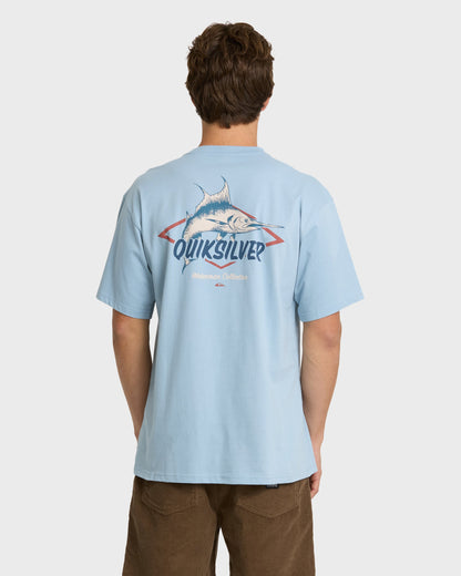 Waterman Air Show Classic Short Sleeve Knit T-Shirt - Dusty Blue