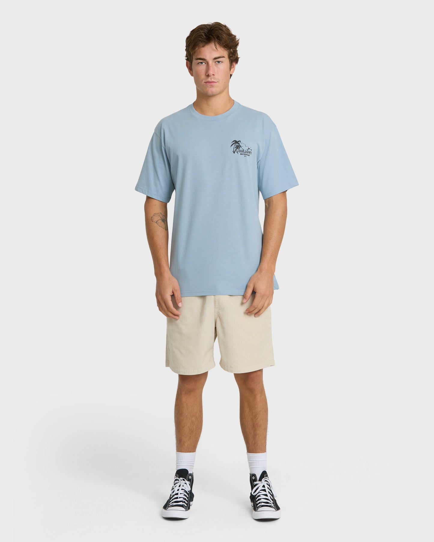 Waterman Outrigger Classic Short Sleeve Knit T-Shirt - Dusty Blue