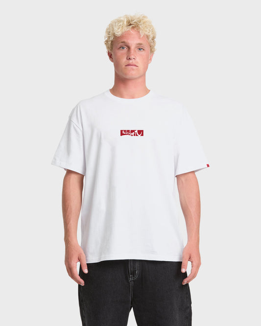 Young Guns Impaired Surf Short Sleeve T-Shirt - White