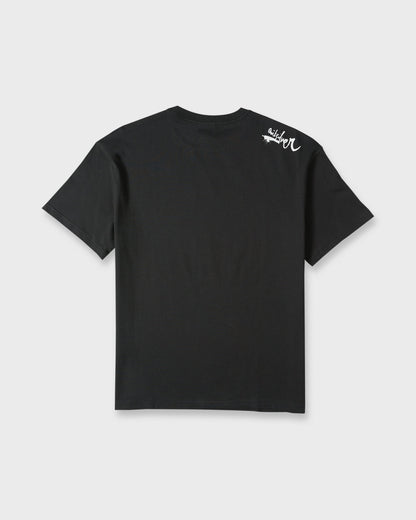 Young Guns Script Sticker Slap Short Sleeve Knit T-Shirt - Black
