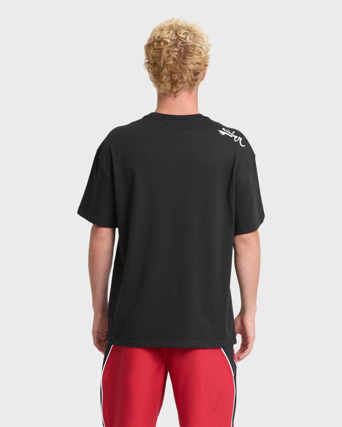 Young Guns Script Sticker Slap Short Sleeve Knit T-Shirt - Black