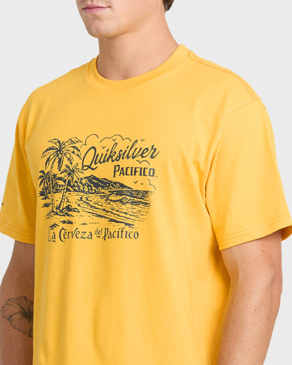 Pacifico Coastal Paradise Short Sleeve Knit T-Shirt - Sunshine