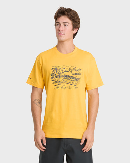 Pacifico Coastal Paradise Short Sleeve Knit T-Shirt - Sunshine