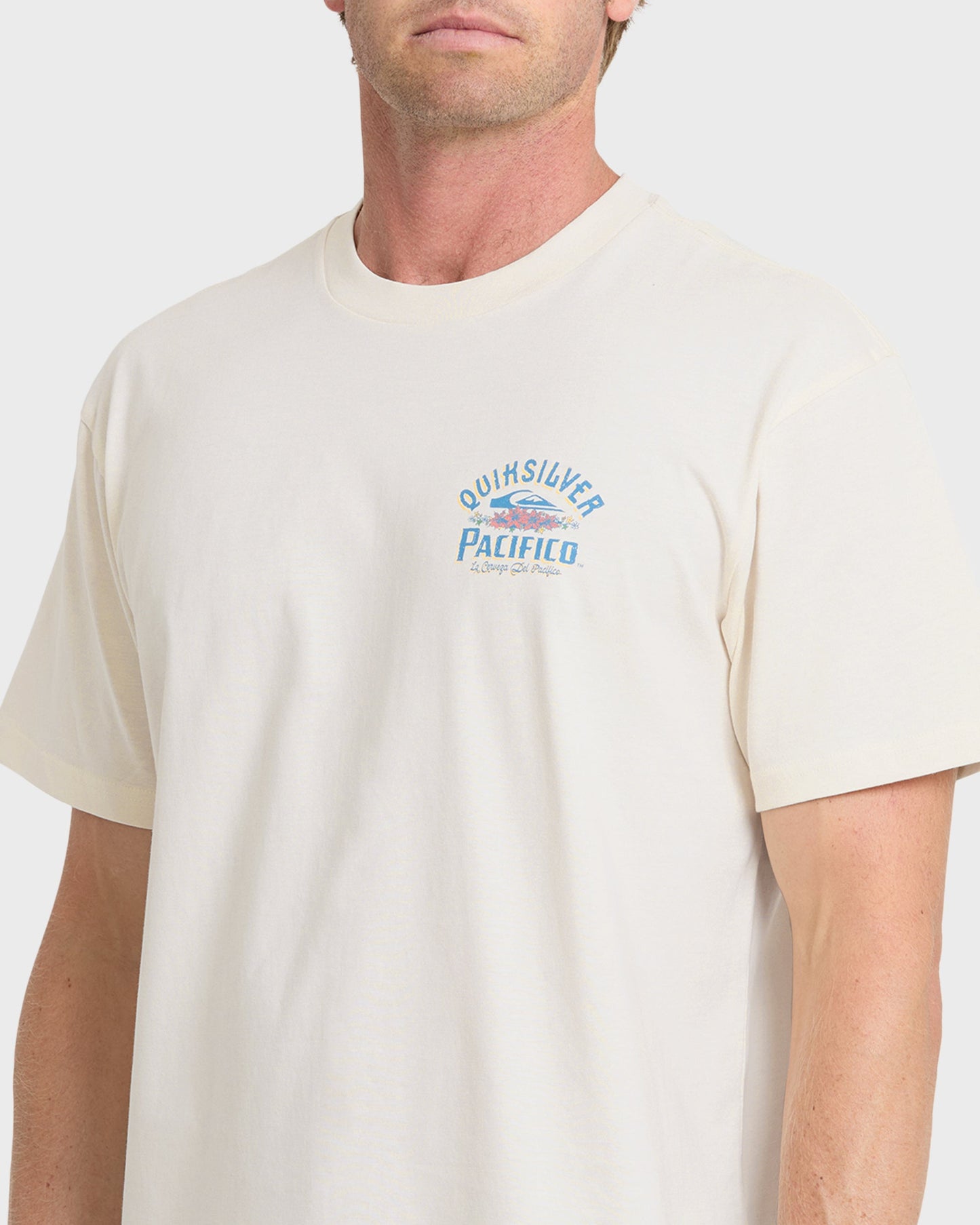 Pacifico Signage Short Sleeve Knit T-Shirt - Tofu