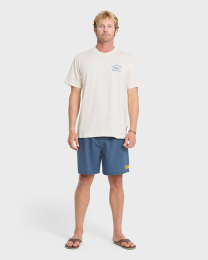 Pacifico Signage Short Sleeve Knit T-Shirt - Tofu