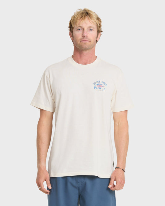 Pacifico Signage Short Sleeve Knit T-Shirt - Tofu