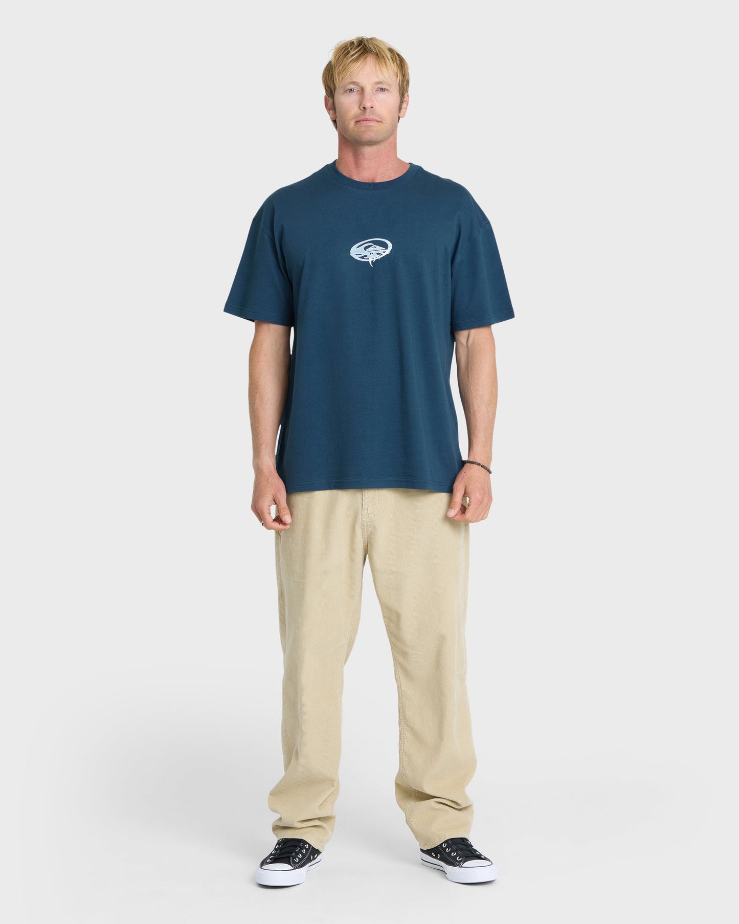 Chrome Thorn Mercury Short Sleeve Knit T-Shirt - Dark Denim