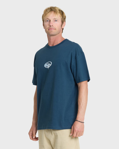 Chrome Thorn Mercury Short Sleeve Knit T-Shirt - Dark Denim